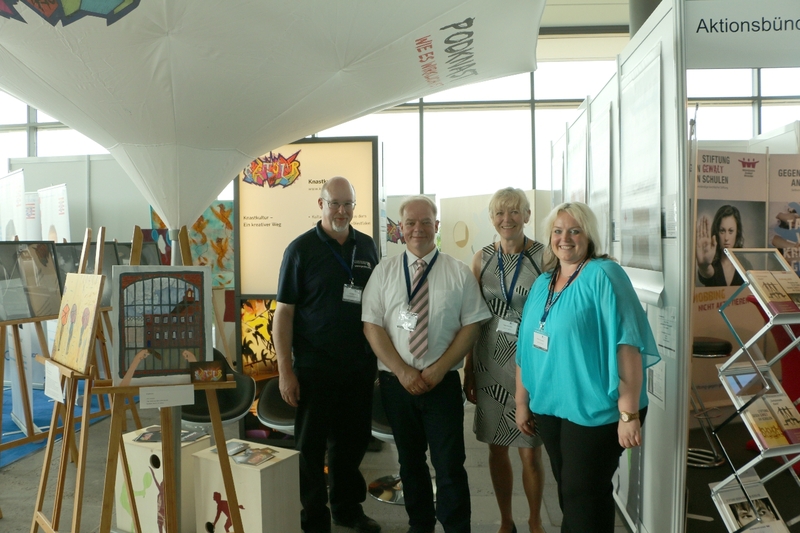 Das Team von Knastkultur und Podknast auf dem 23. Deutschen Präventionstag vom 11.06. - 12.06.2018 in Dreseden.