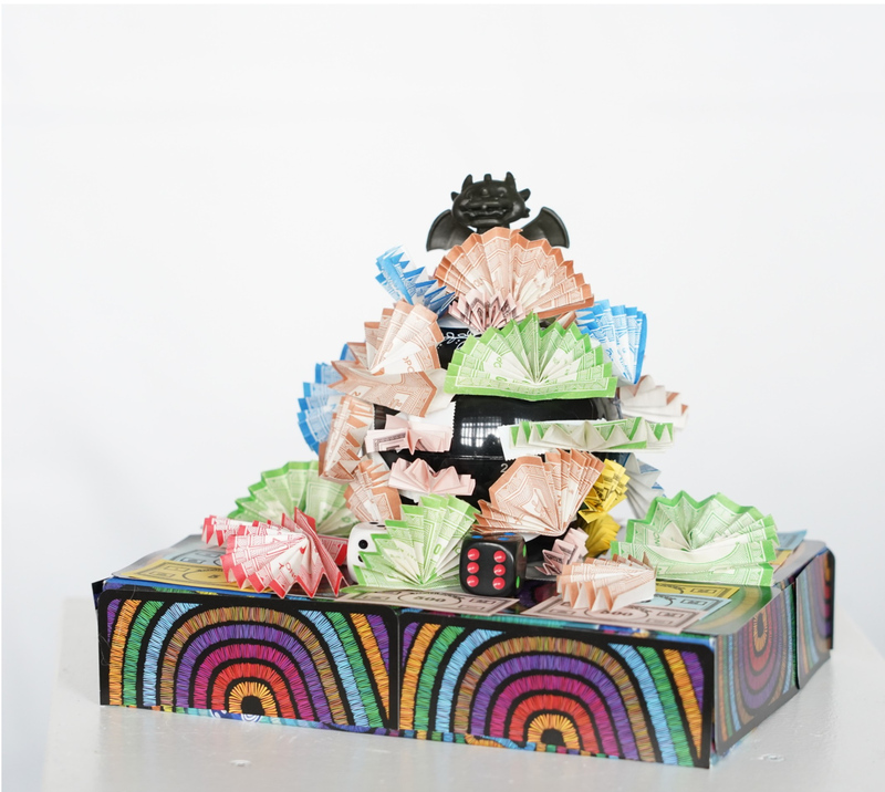 Kunstwerk aus der Ausstellung "Gesellschaftsspiel"