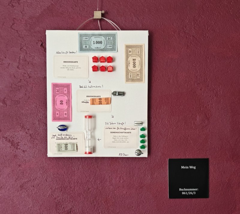Kunstwerk aus der Ausstellung "Gesellschaftsspiel"