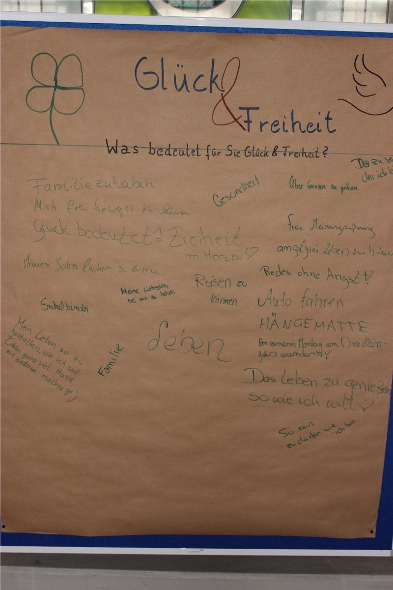 Selbstgestaltetes Plakat