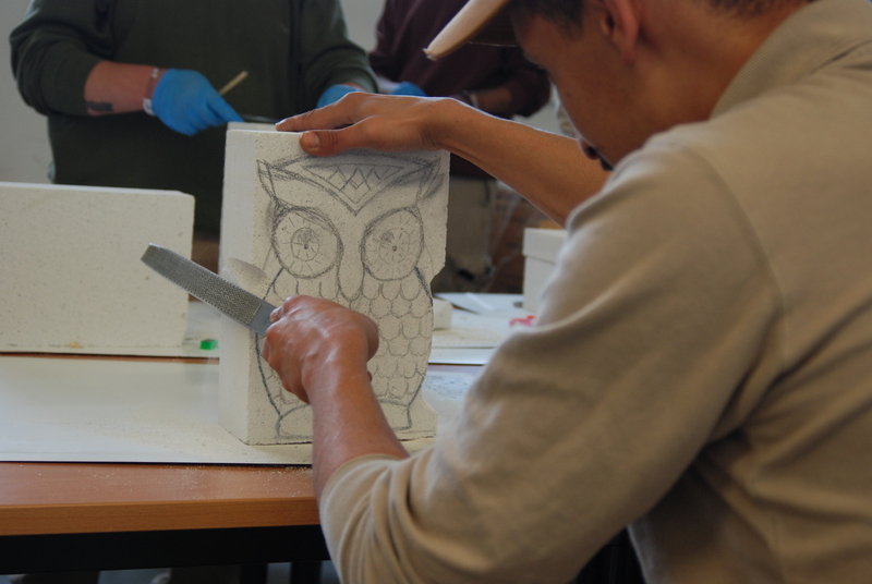 Projekt Stein-Skulpturen Bielefeld Brackwede