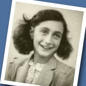 Anne Frank Wanderausstellung Logo mit Portrait