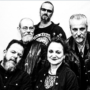 Band Bucket Boys Gruppenfoto in schwarzwei&szlig;