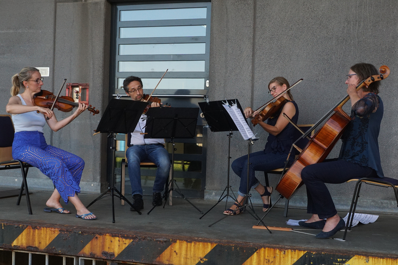 Streichquartett auf der Bühne