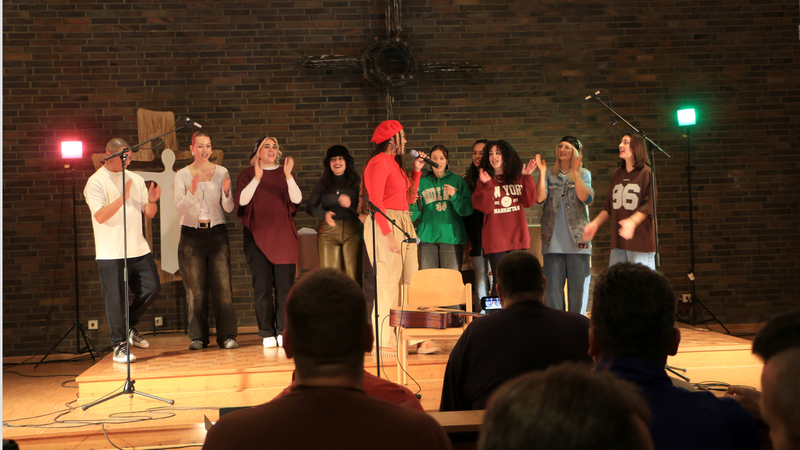 Der Chor Euphonic Tune Squad auf der Bühne