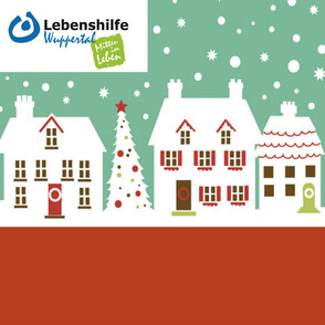 Plakat für den Weihnachtsmarkt der Lebenshilfe Wuppertal e.V.